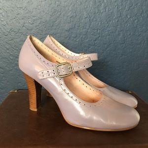 •N.Y.L.A. Purple Leather Heels•